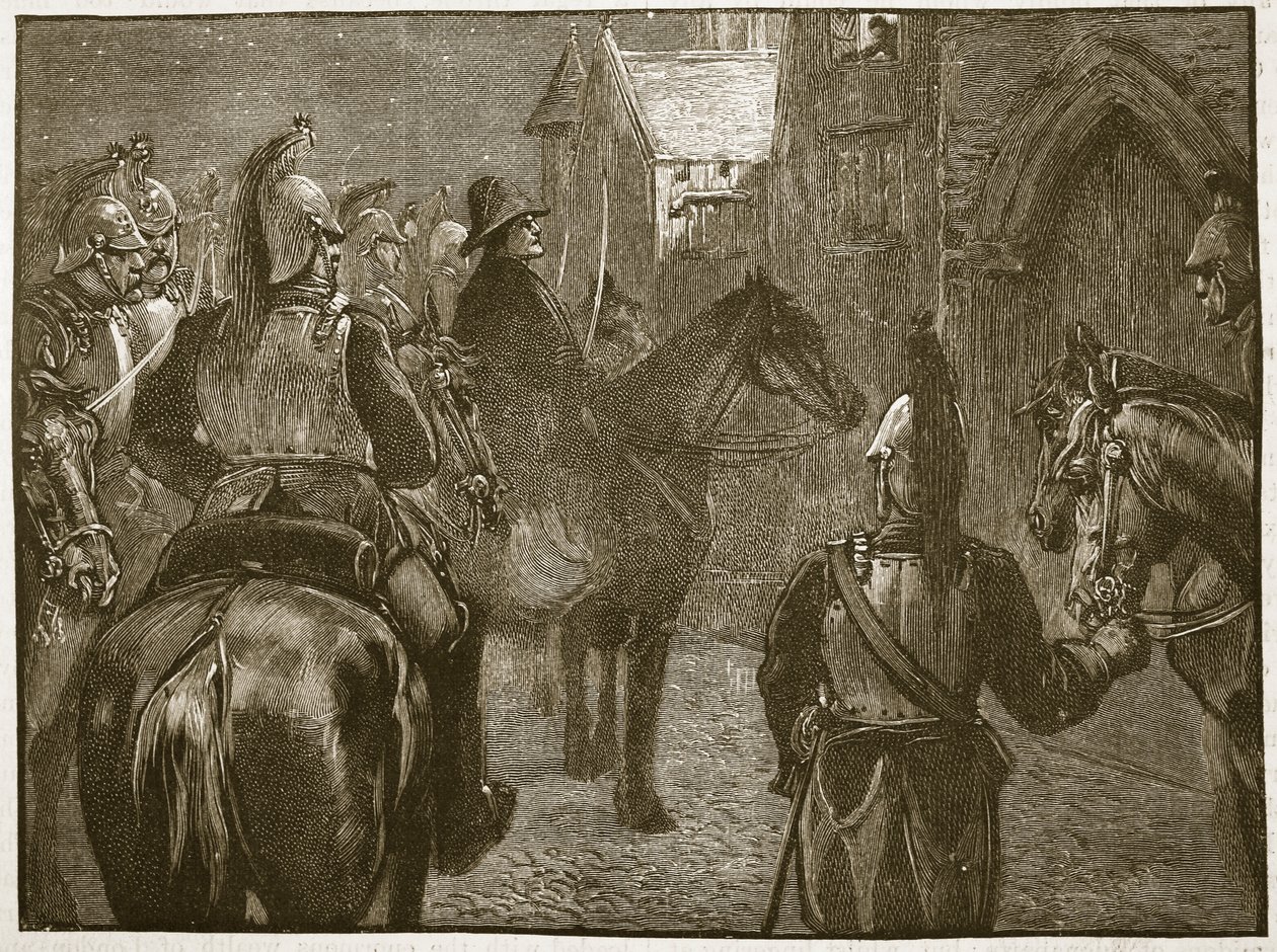 Entführung des Herzogs von Enghien, 1804, Illustration aus Cassells Illustrierter Geschichte Englands von English School
