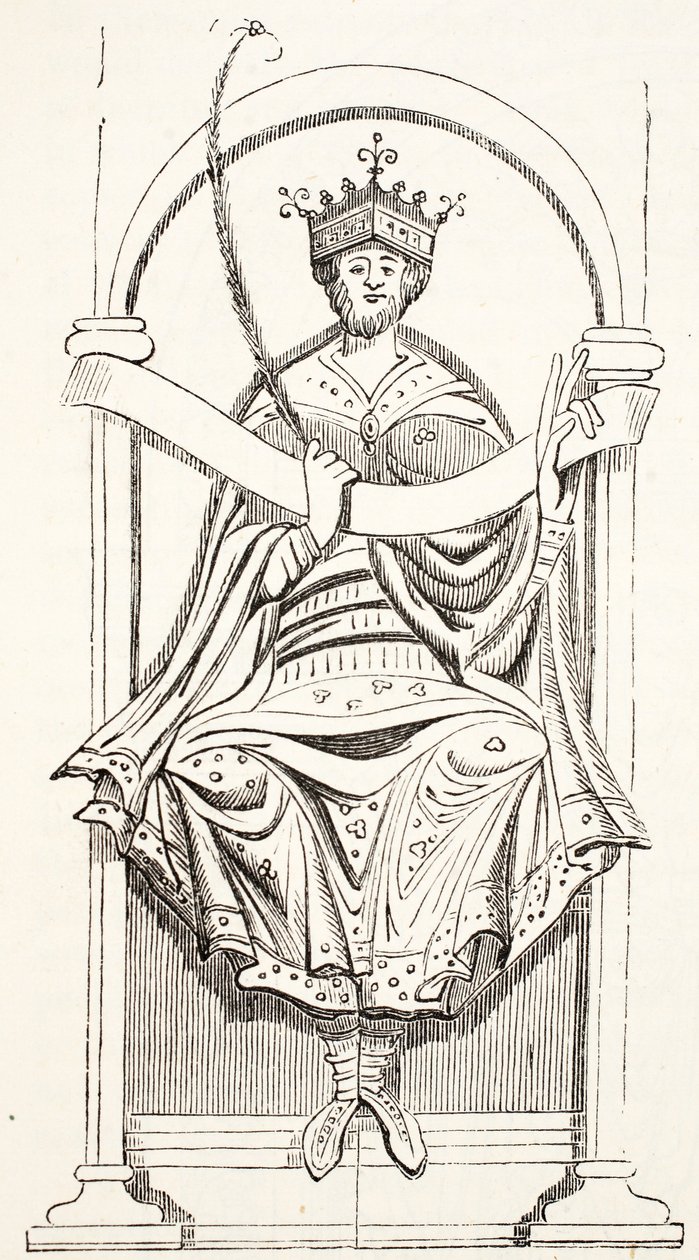 König Edgar (aus Cotton MS) von English School