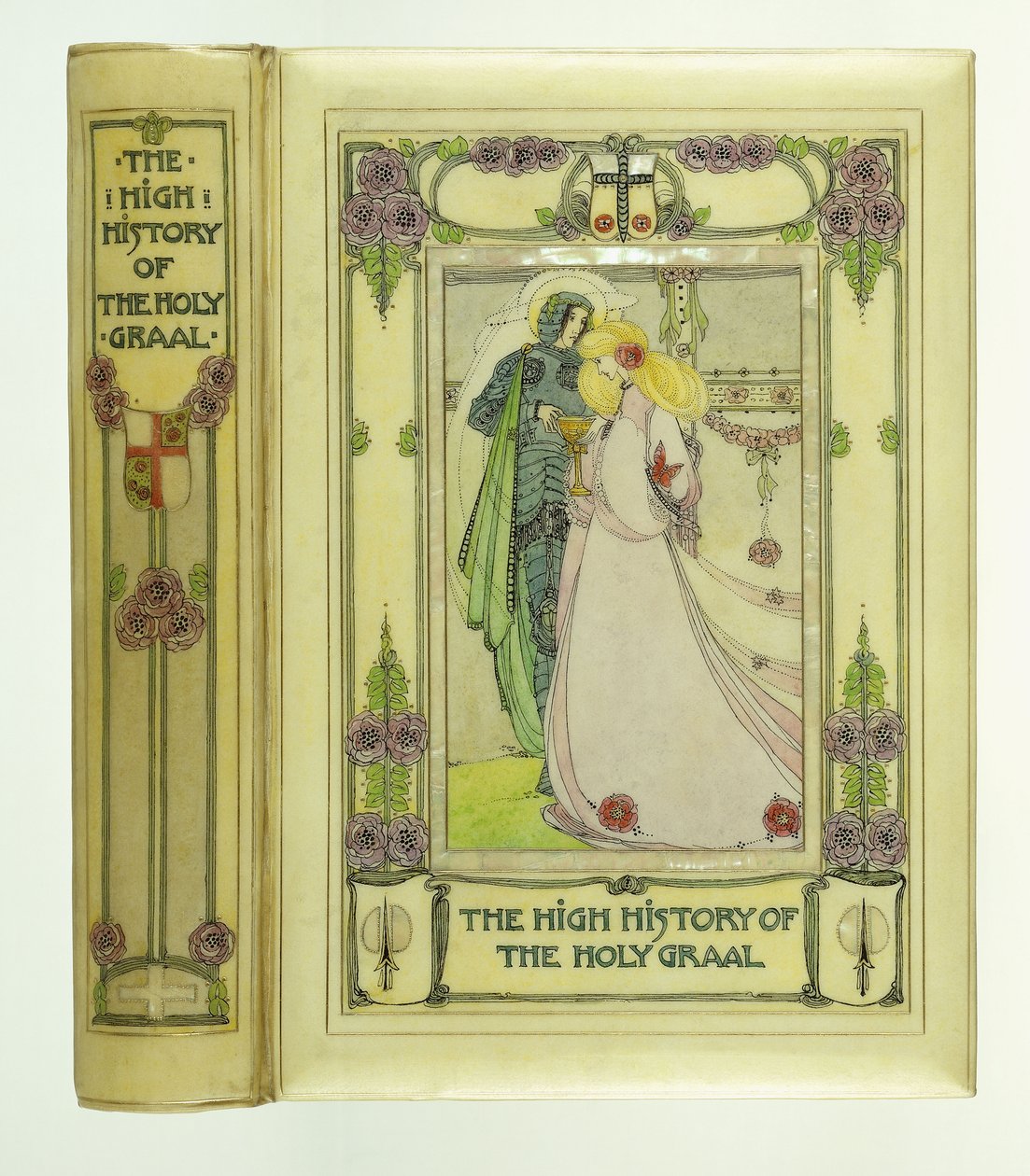 Ritter und Dame mit dem Heiligen Gral von English School