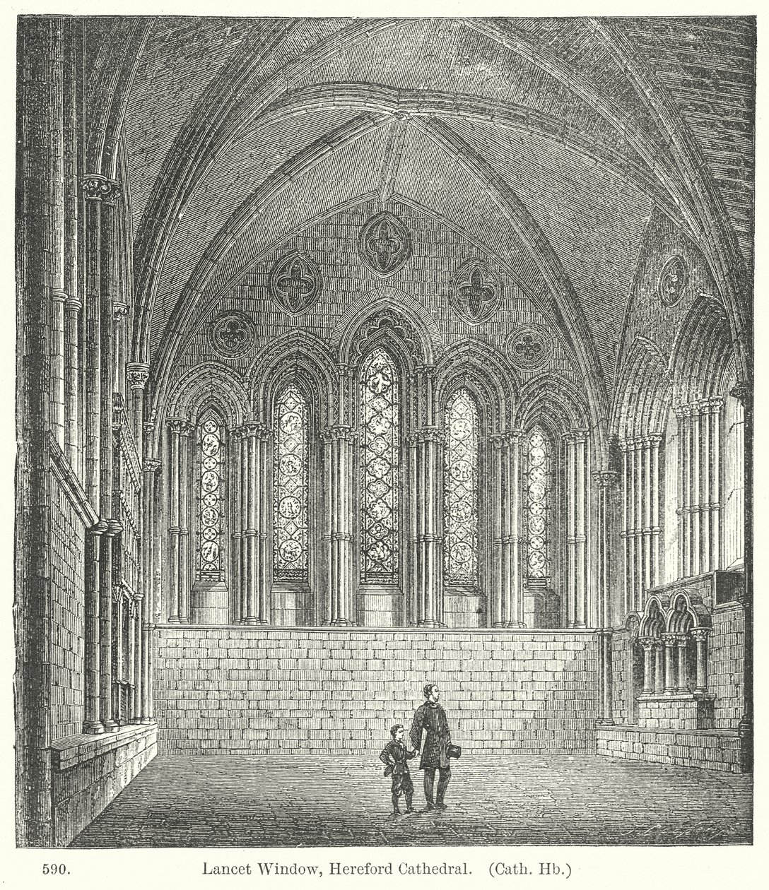 Lanzettfenster, Hereford-Kathedrale von English School