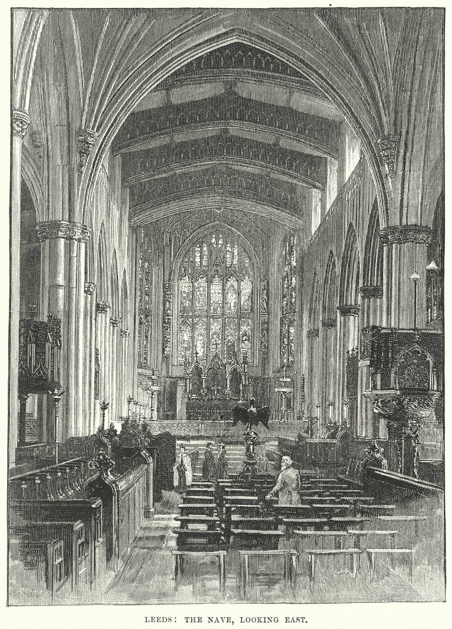 Leeds: Das Kirchenschiff, Blick nach Osten von English School