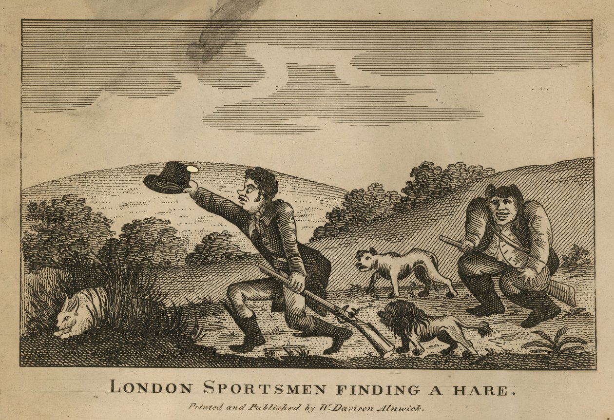 Londoner Sportsmänner finden einen Hasen von English School