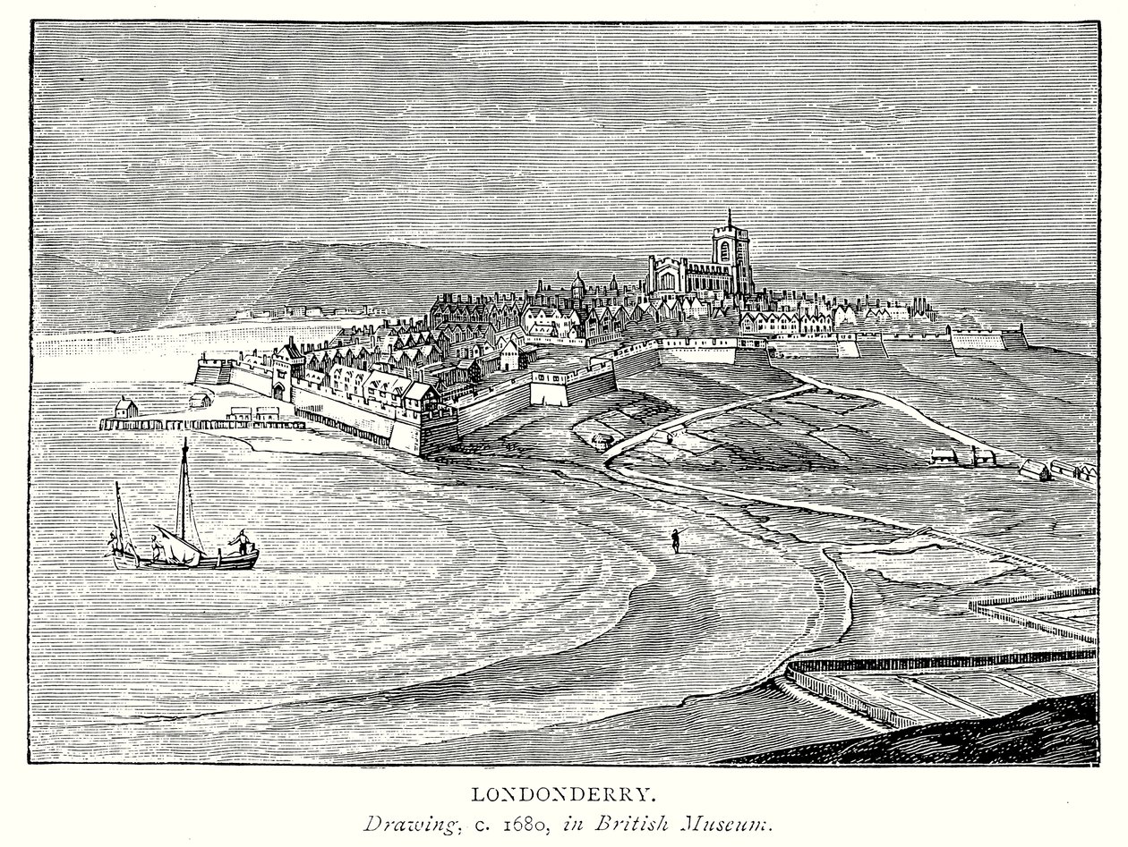 Londonderry (Gravur) von English School