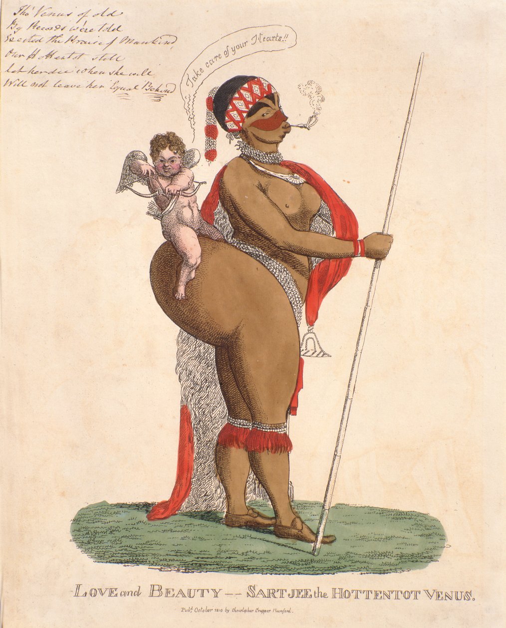 Liebe und Schönheit - Sartjee die Hottentotten-Venus, 1810 von English School