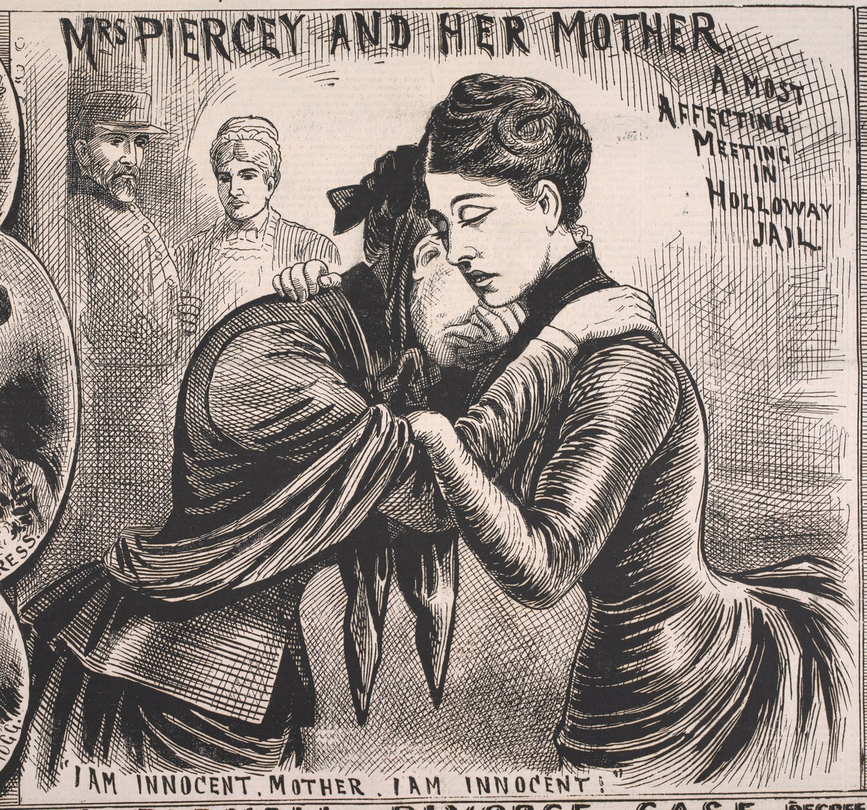 Mrs. Piercey und ihre Mutter, Illustrated Police News, 22. November 1890 von English School