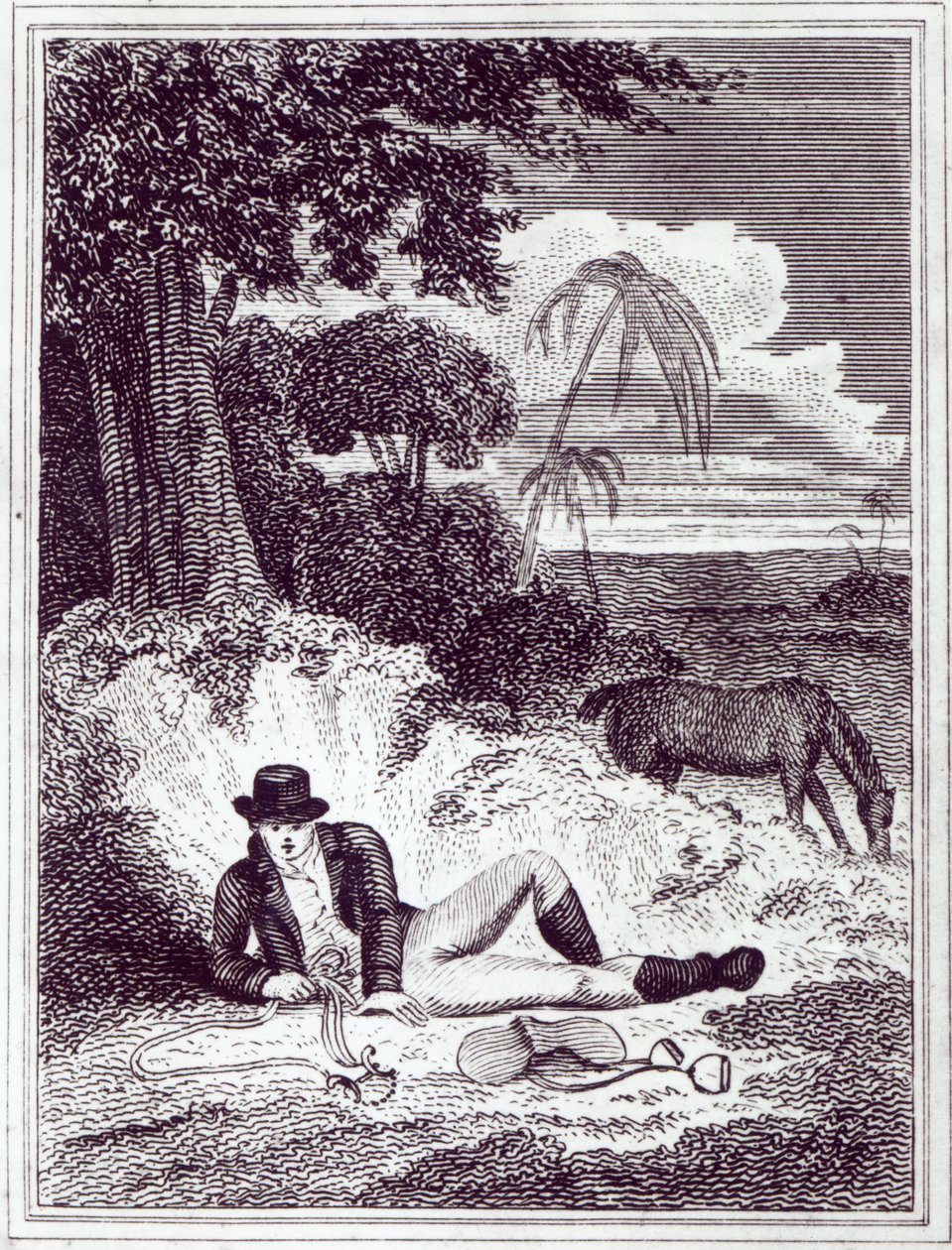 Mungo Park in Afrika, eine Illustration aus 