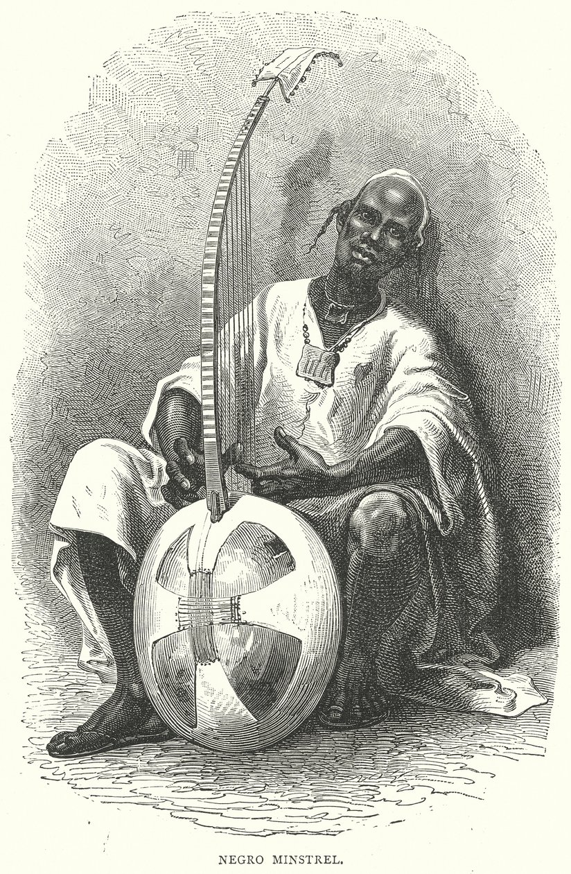 Negro-Minstrel (Gravur) von English School