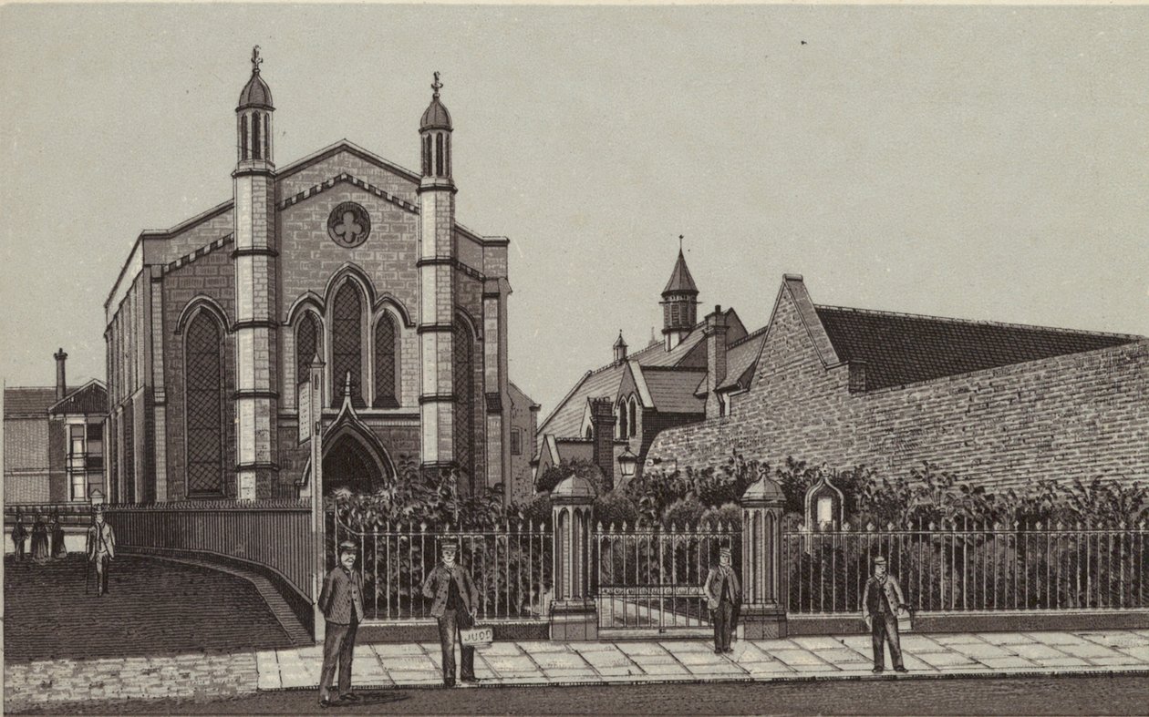 Newbury: Wesleyanische Kirche & Schulen von English School