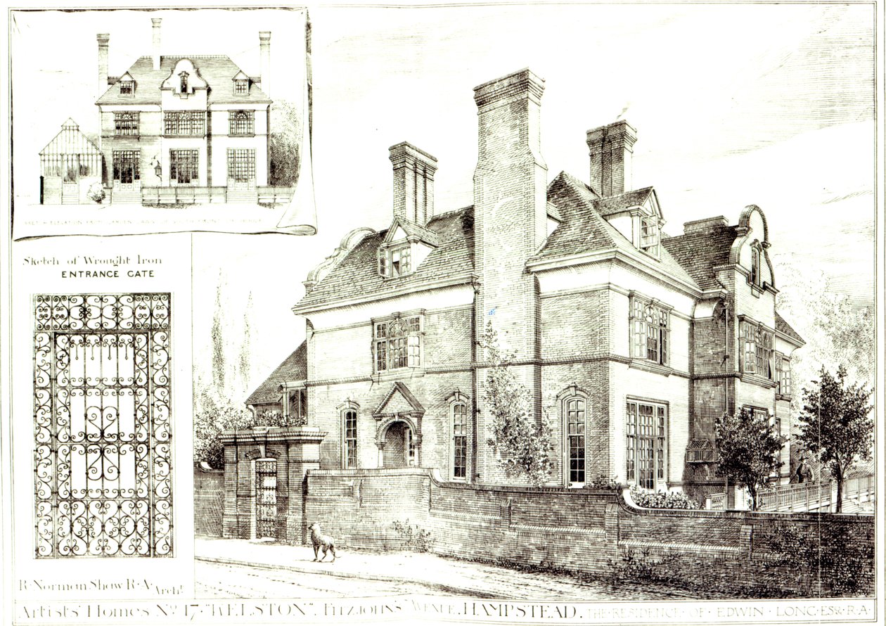 No.17 Kelston, St. Johns Avenue, aus The Building News, 10. Februar 1882 von English School
