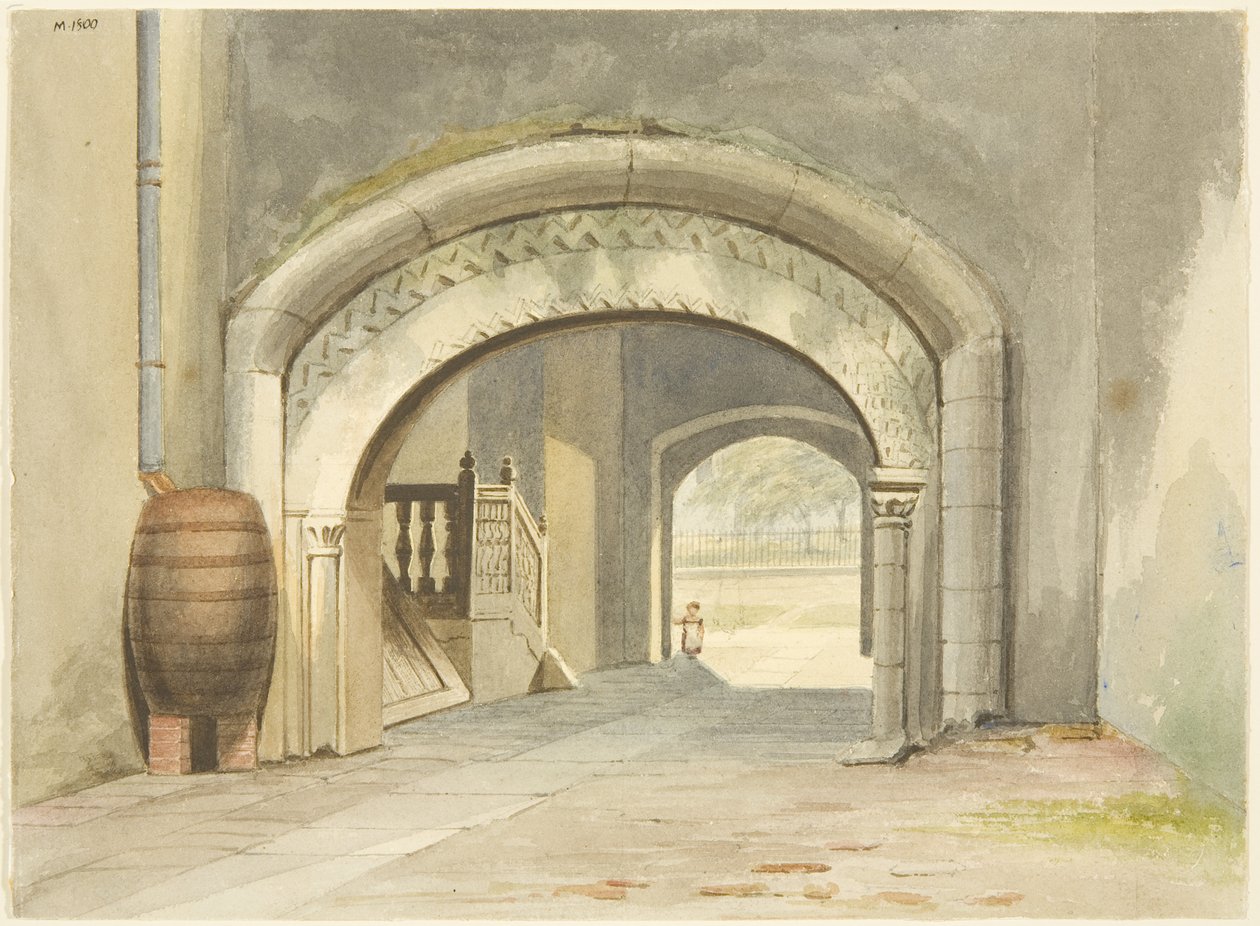 Normannischer Torbogen, Abtsunterkünfte, der Kathedrale von Bristol von English School
