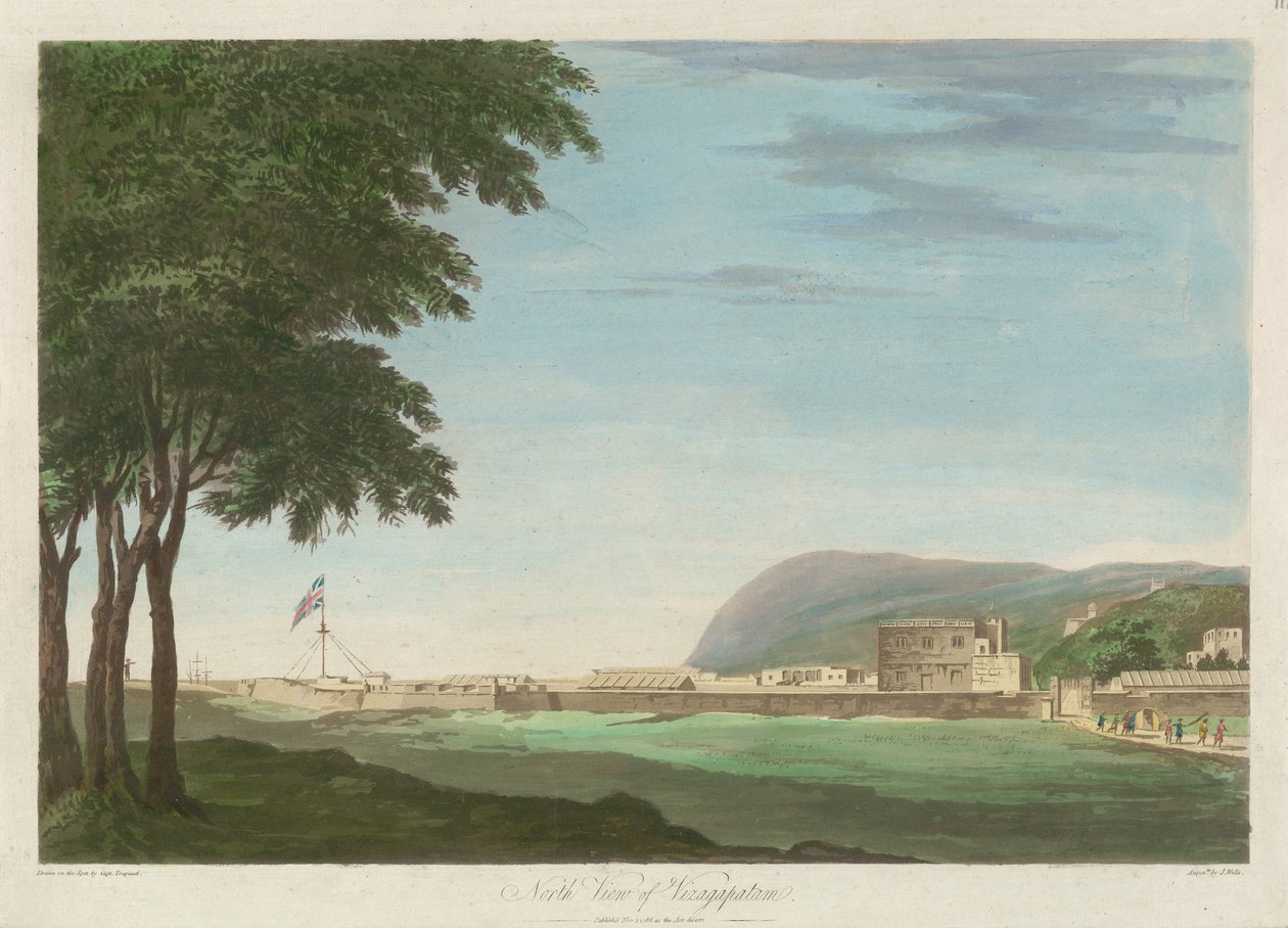 Nordansicht von Vizagapatam von English School