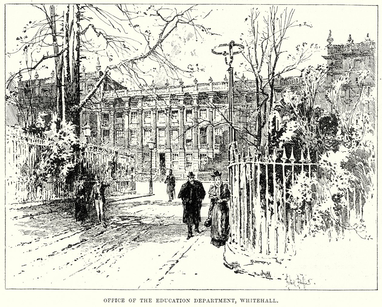 Büro des Bildungsministeriums, Whitehall von English School