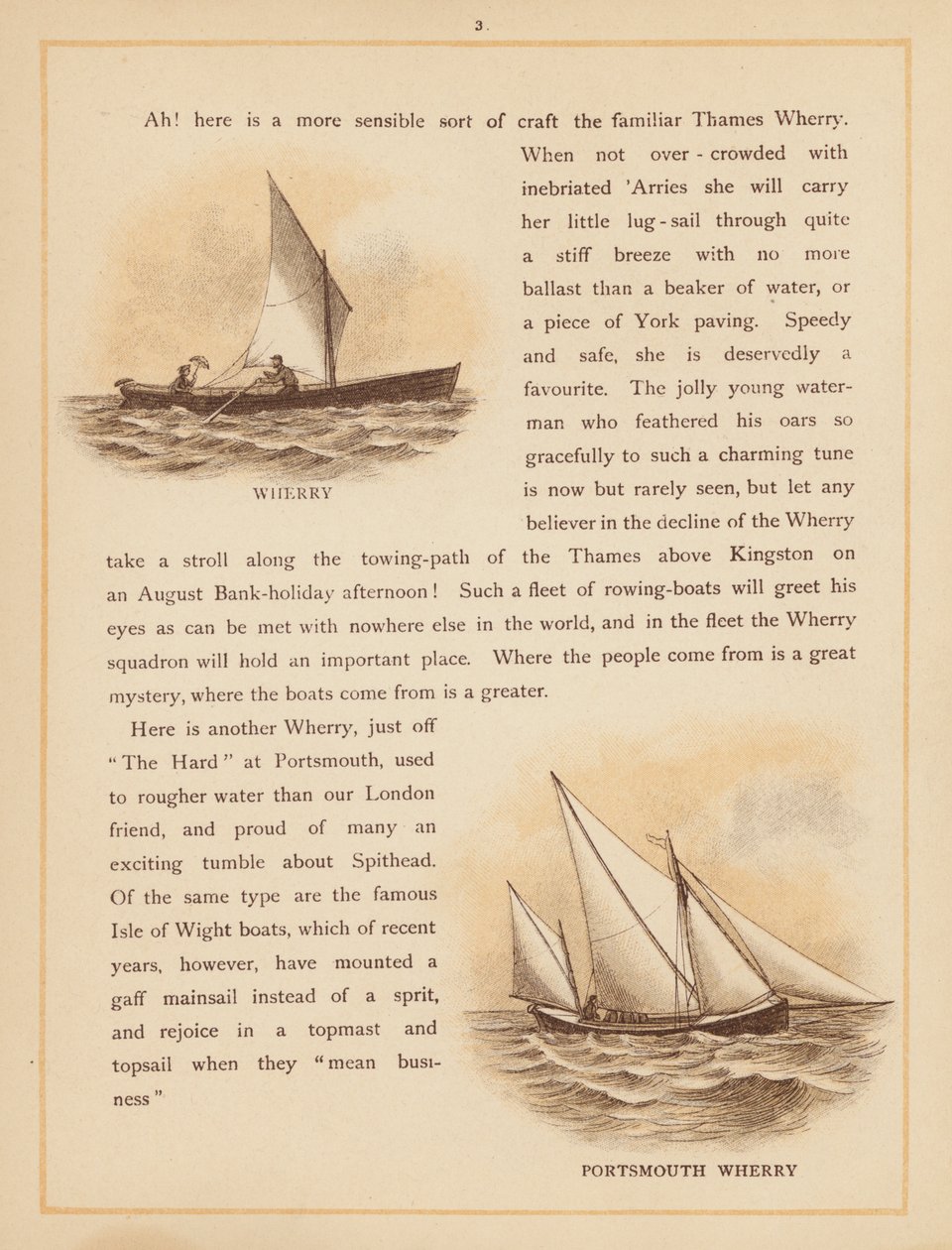 Seite aus Die Boote der Welt, späte 19. Jahrhundert von English School