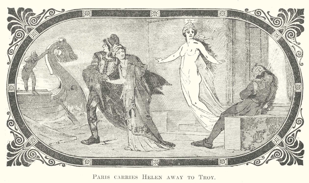 Paris entführt Helena nach Troja von English School