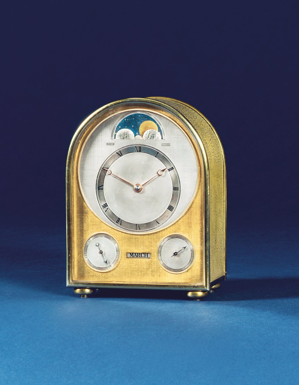 Ewiger Kalender Reiseuhr, 1898 von English School