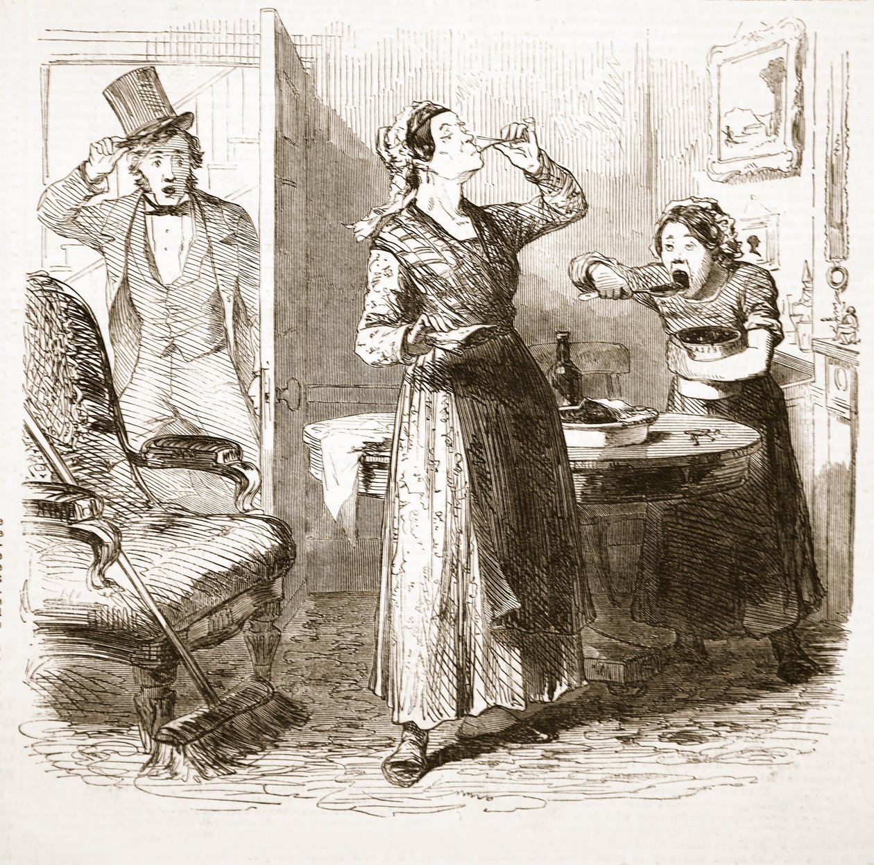 Malerische Skizzen von London: Das Unterkunftshaus, aus The Illustrated London News, 1849 von English School