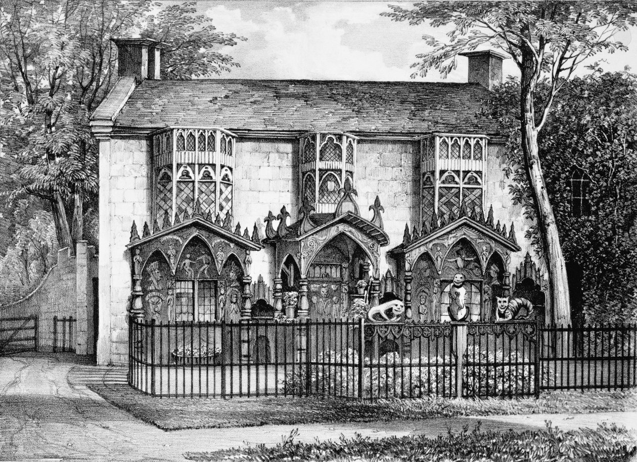 Plas Newyyd, nahe Llangollen, Wales, der Sitz von Lady Eleanor Butler und Miss Ponsonby von English School
