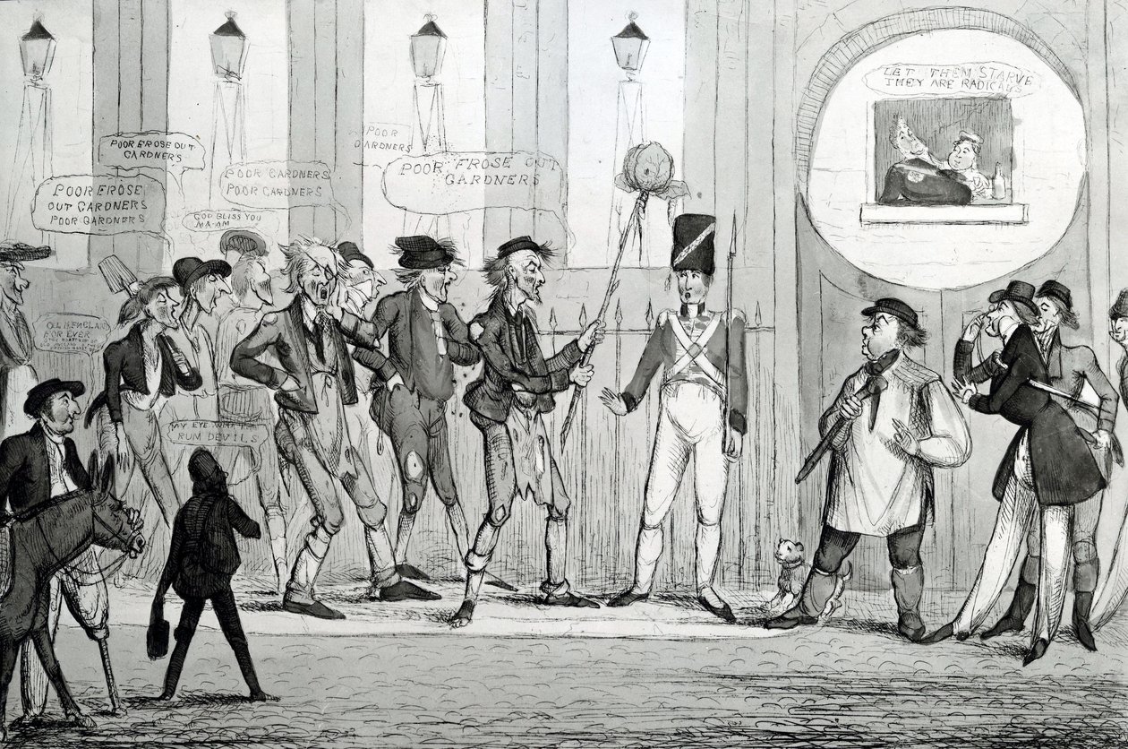 Arme erfrorene Gärtner, 1820 von English School