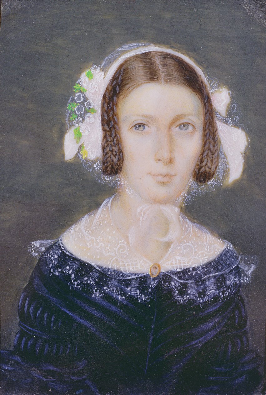 Porträtminiatur von Fanny Brawne, 1833 von English School