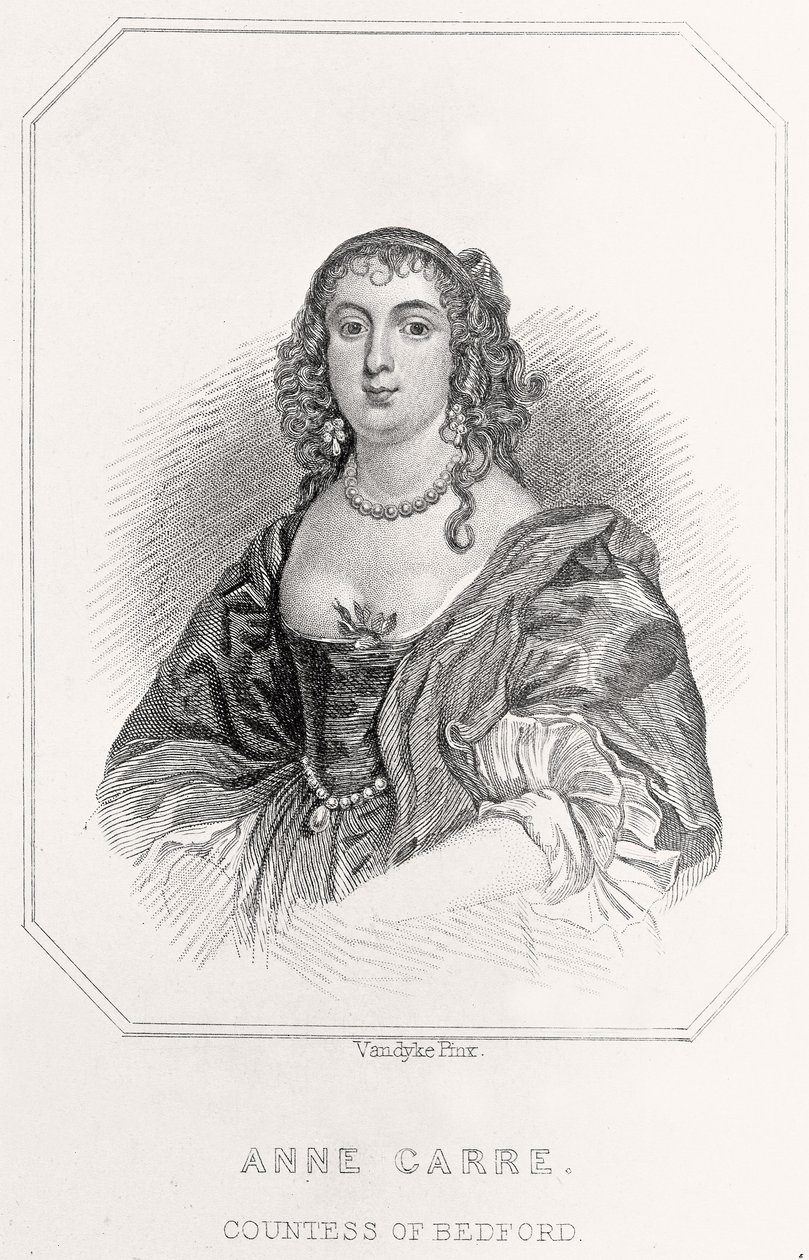 Porträt von Anne Carre, Gräfin von Bedford, 1835 von English School