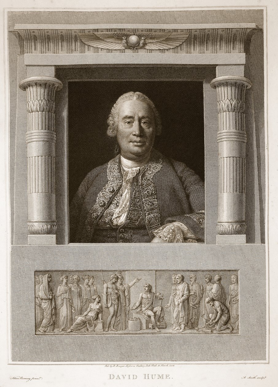 Porträt von David Hume, Illustration aus David Humes The History of England, veröffentlicht von R. Bowyer, London, 1812 von English School
