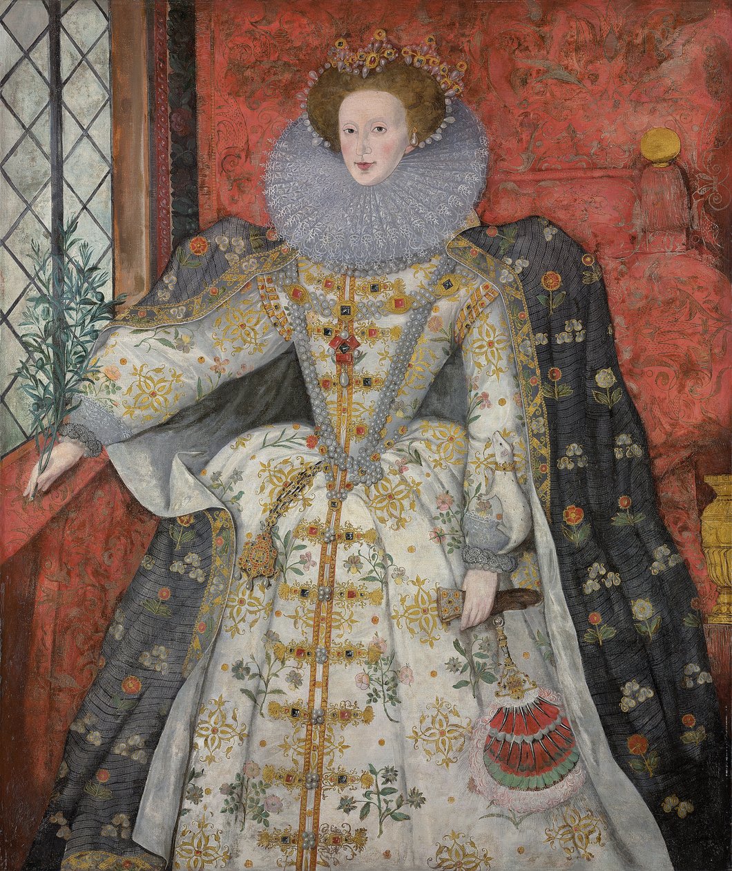Porträt von Königin Elisabeth I. (1533-1603), um 1585-90 von English School