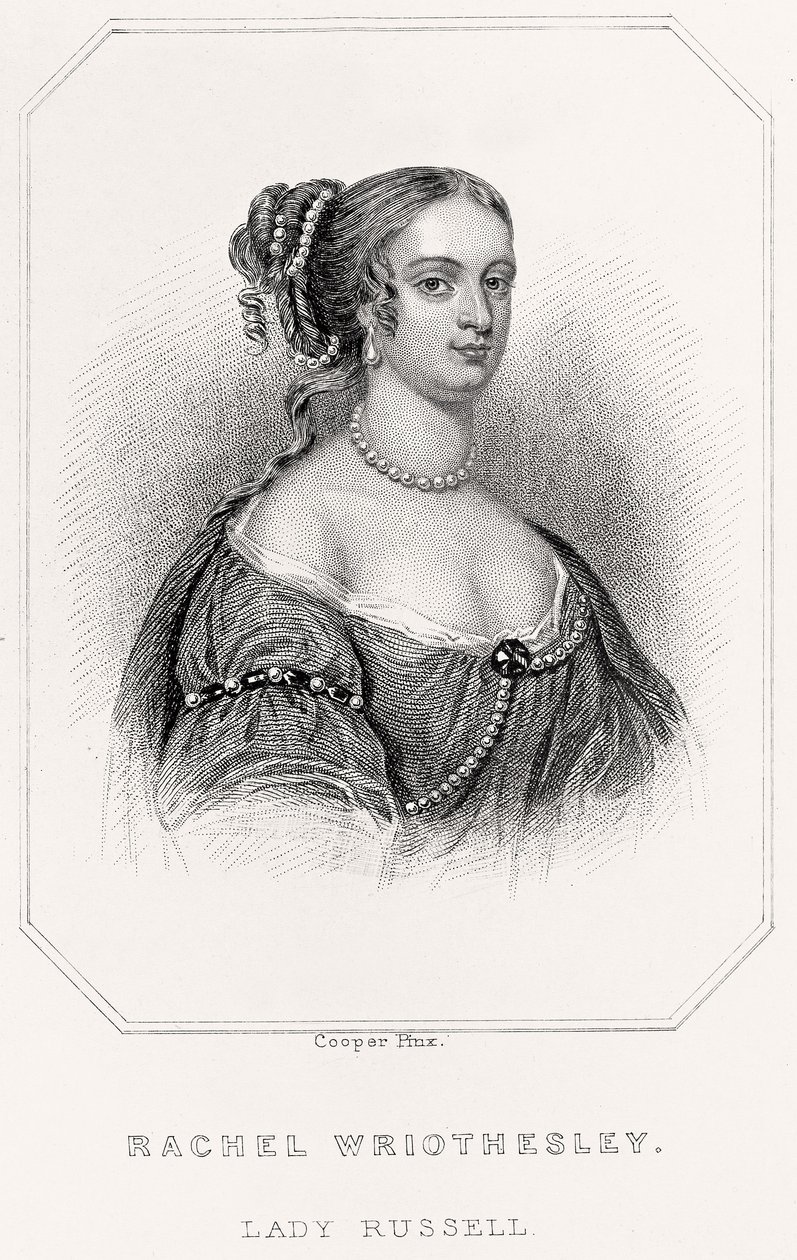 Porträt von Rachel Wriothesley, Lady Russell, 1835 von English School