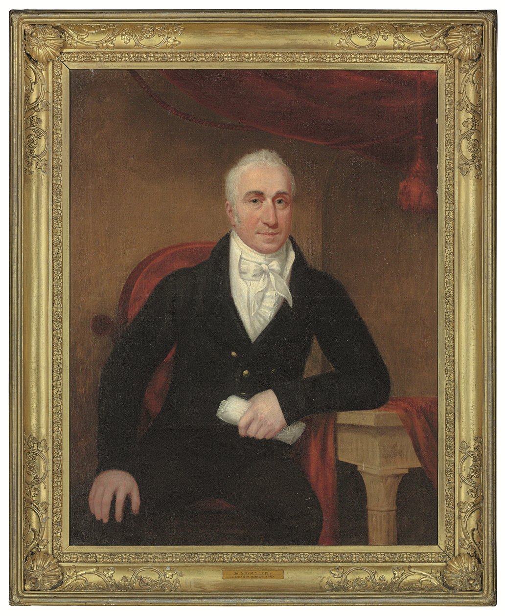 Porträt von Sir Manasseh Lopes von English School