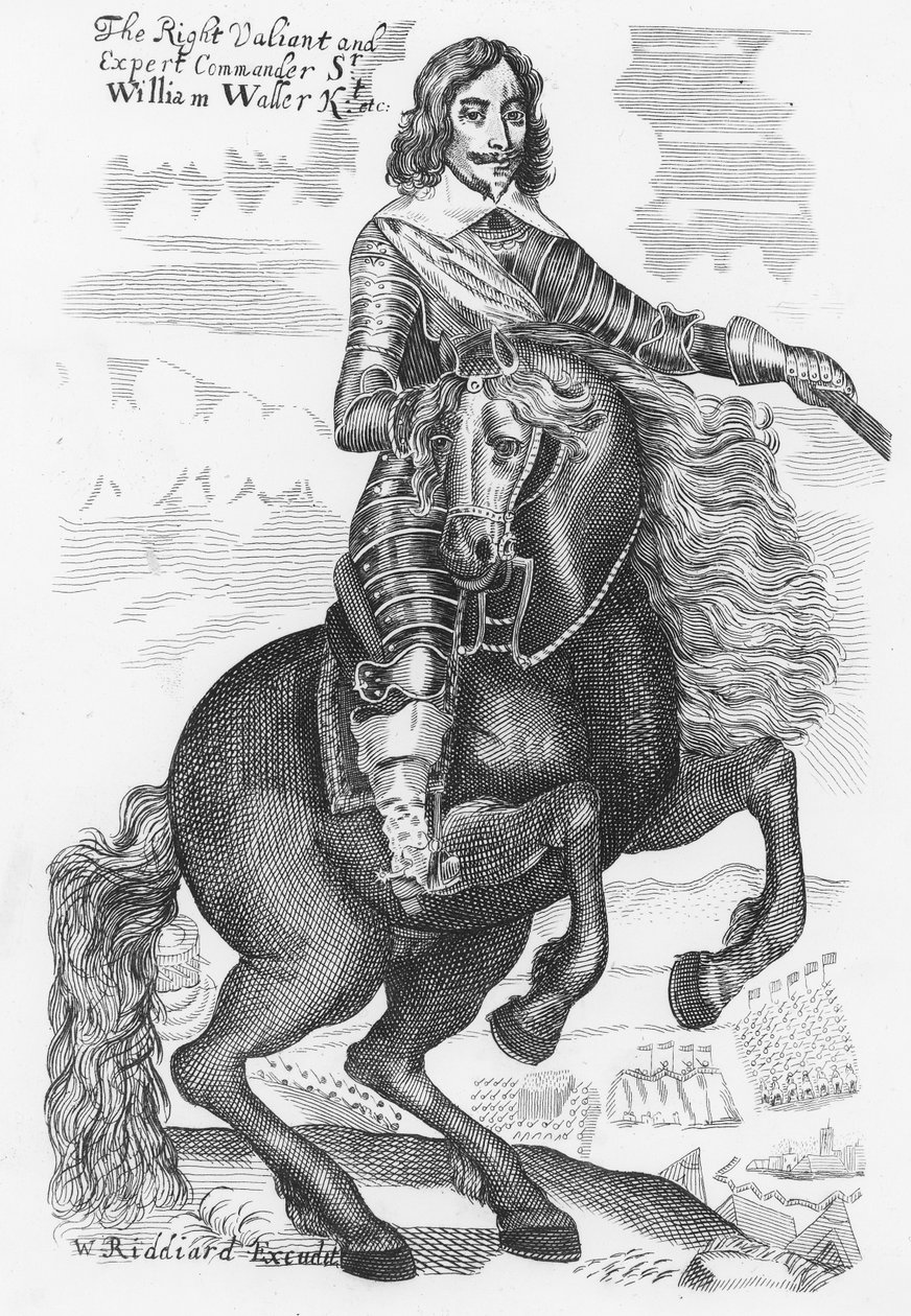 Porträt von Sir William Waller (Stich) von English School