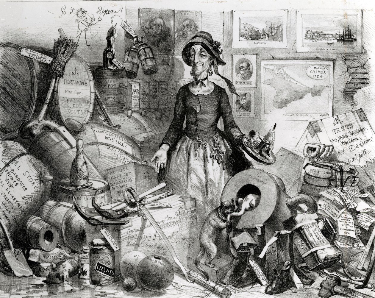 Porträt der berühmten Miss-Management, respektvoll ihren Bewunderern gewidmet, 1855 von English School