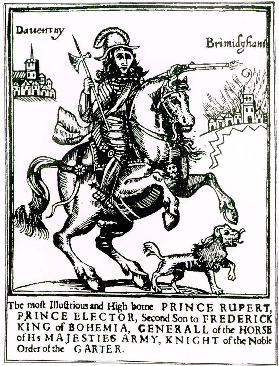 Prinz Rupert zu Pferd von English School