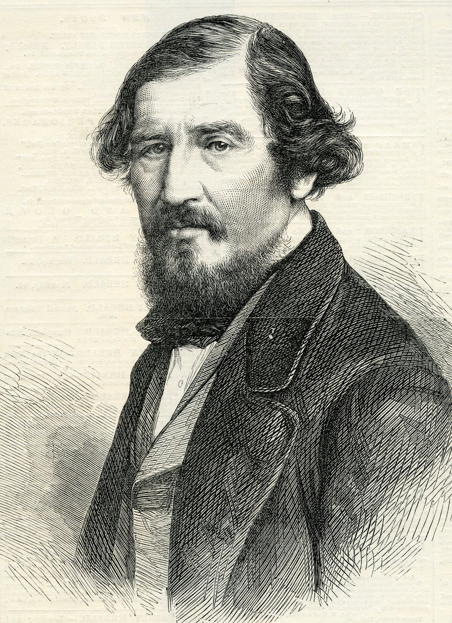 Professor Aytoun (1813-65) aus den Illustrated London News, 19. August 1865 (Stich) von English School