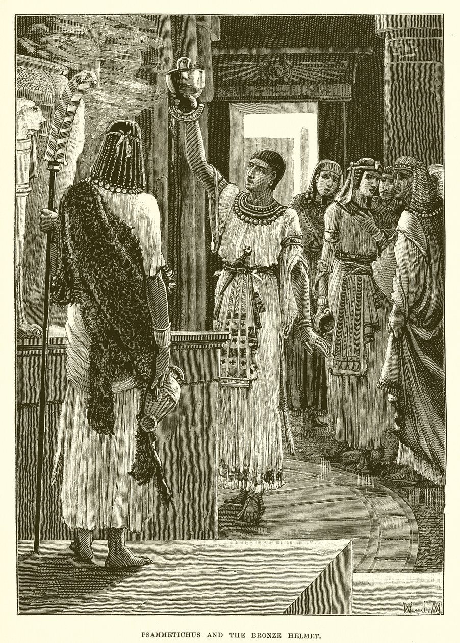 Psammetichus und der bronzene Helm von English School