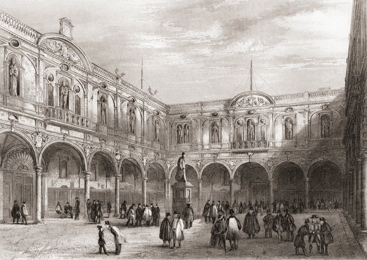 Royal Exchange, London, England von English School