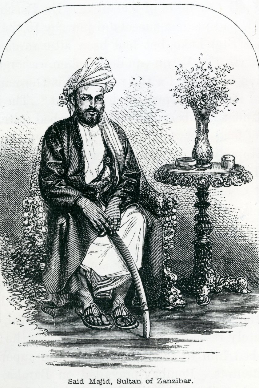 Said Majid, Sultan von Sansibar (Stich) von English School