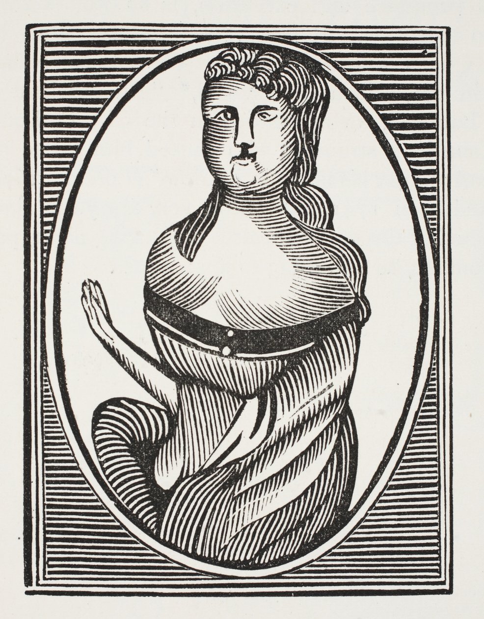 Sarah Millwood, Illustration aus Chap-books des achtzehnten Jahrhunderts von John Ashton, veröffentlicht 1882 von English School