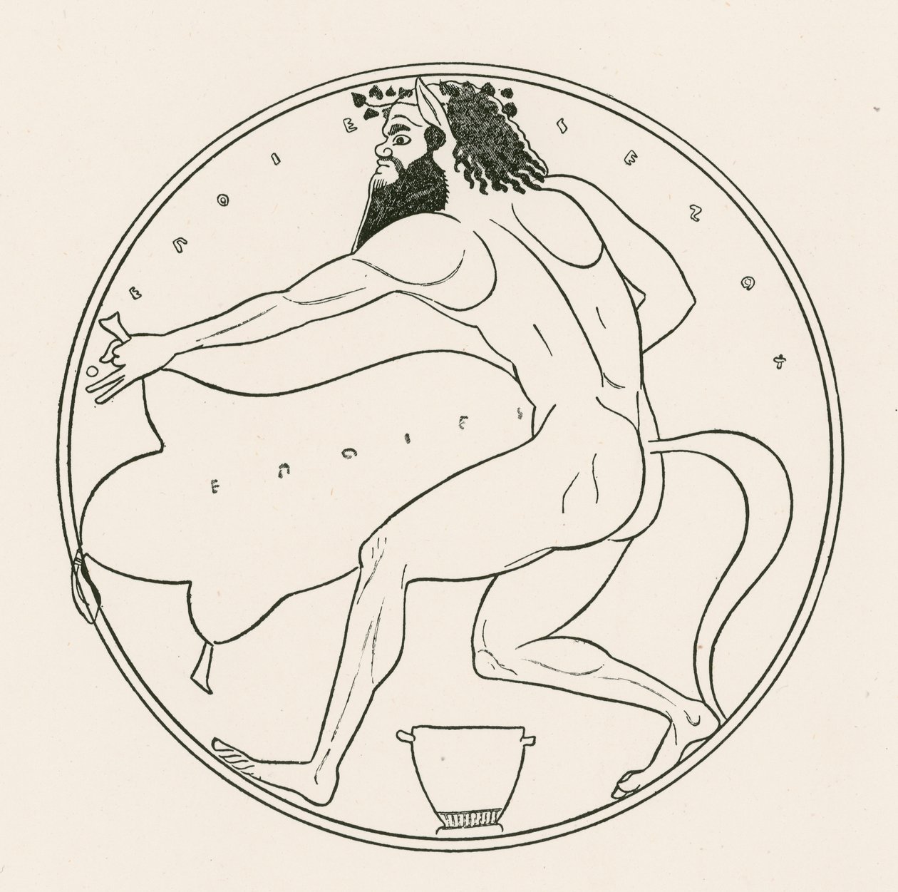 Satyr und Weinschlauch von English School