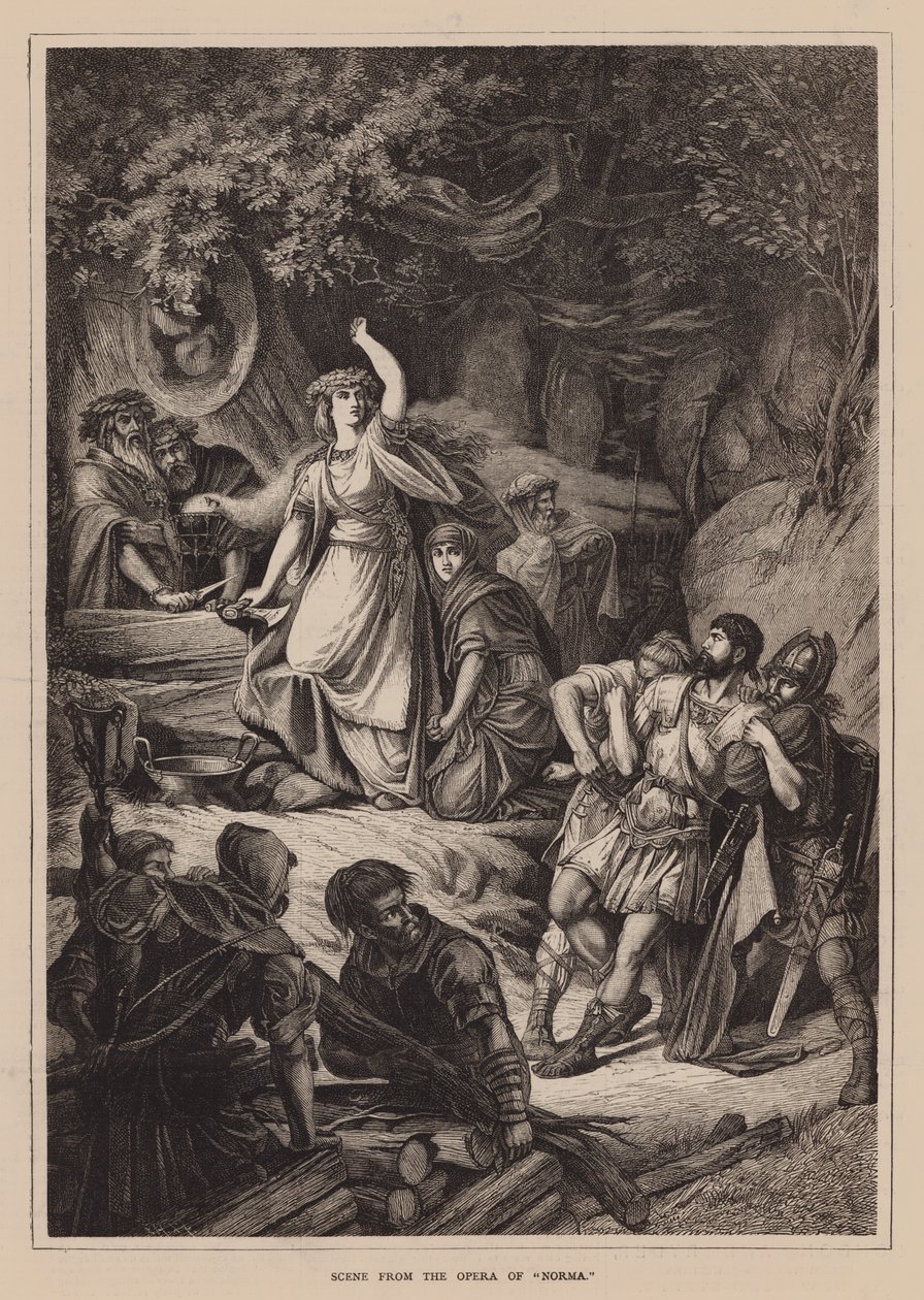 Szene aus der Oper "Norma" von English School
