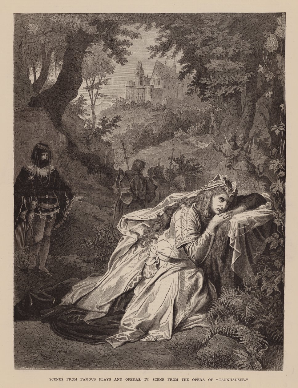 Szenen aus berühmten Stücken und Opern, IV, Szene aus der Oper "Tannhäuser" von English School