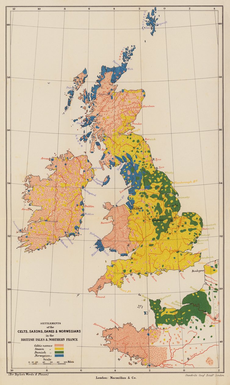 Siedlungsnamen auf den Britischen Inseln und in Nordfrankreich von English School