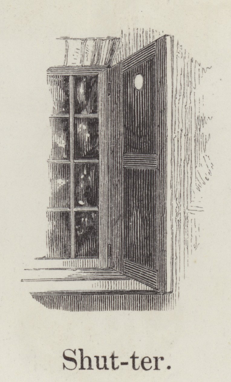 Fensterladen (Gravur) von English School