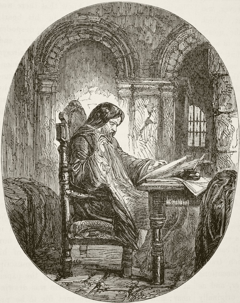 Sir John Eliot im Gefängnis, aus 