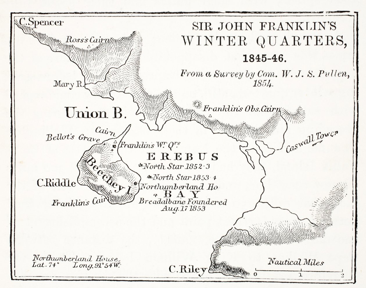 Sir John Franklins Winterquartiere, 1845-1846 von English School