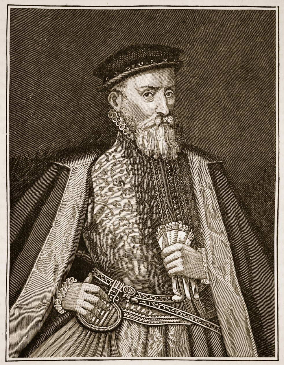 Sir Thomas Gresham, Illustration aus Cassells Illustrierter Geschichte Englands von English School