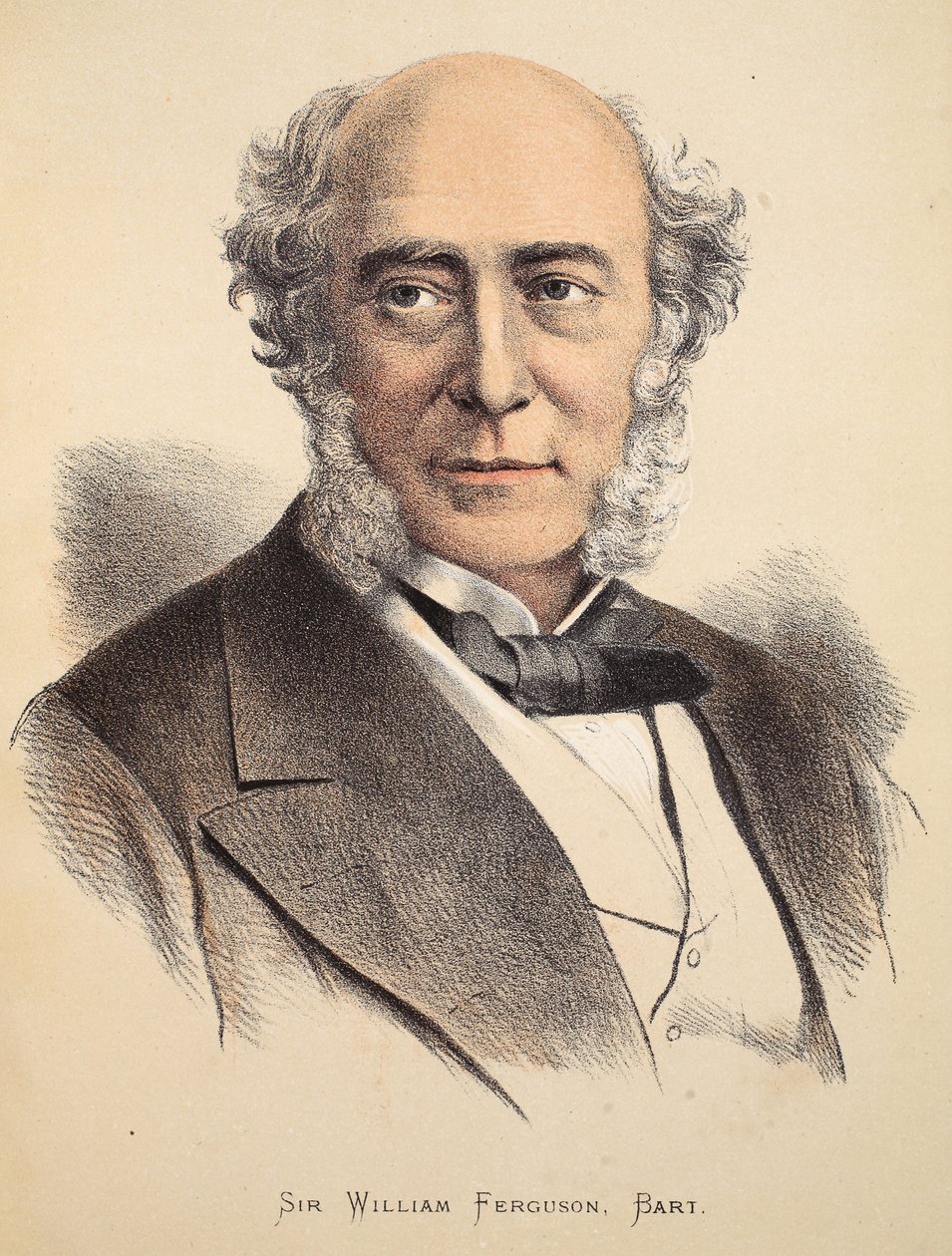 Sir William Ferguson, Bart, Illustration aus der Bildausgabe des Lebens und der Entdeckungen von David Livingstone von J. Ewing Richie, veröffentlicht von A. Fullarton & Co., 1876 von English School