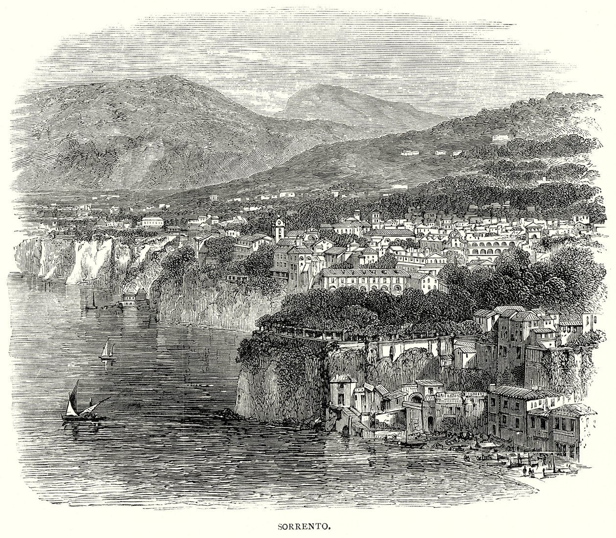 Sorrent (Gravur) von English School
