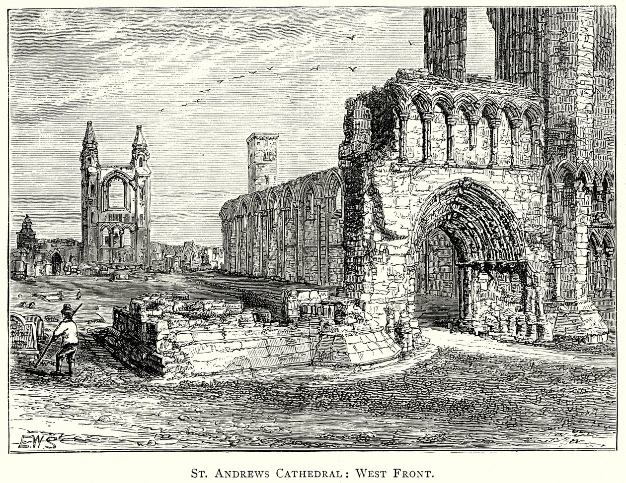 St. Andrews Kathedrale: Westfront von English School
