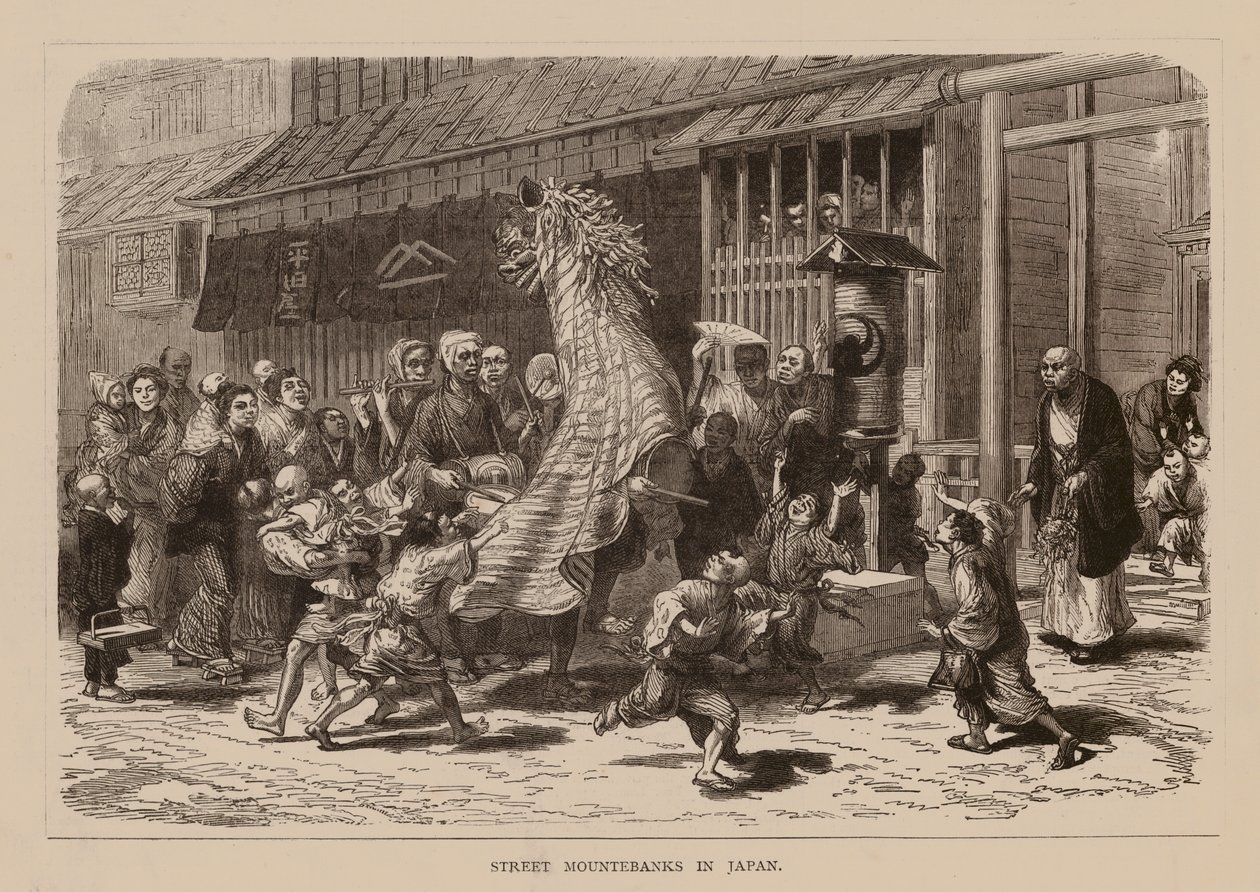 Straßenkünstler in Japan von English School