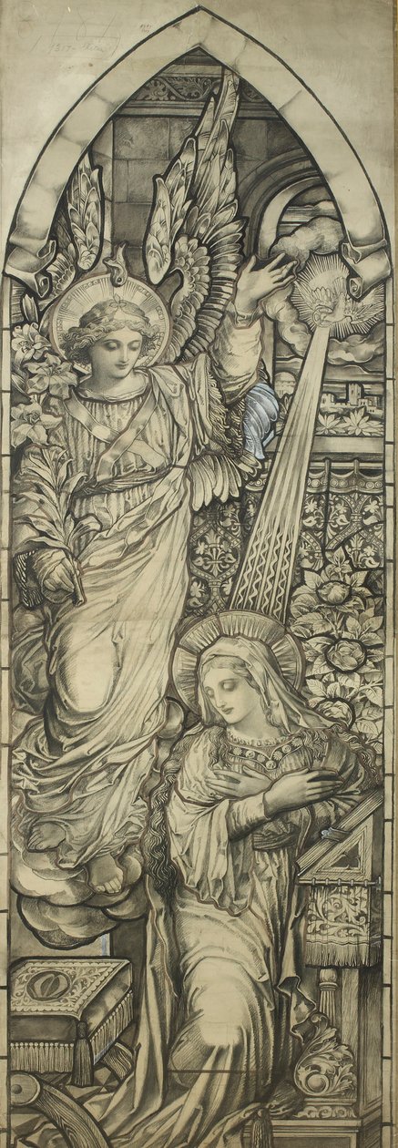 Die Verkündigung, Werkstatt von Heaton, Butler & Bayne, ca. 1900 von English School