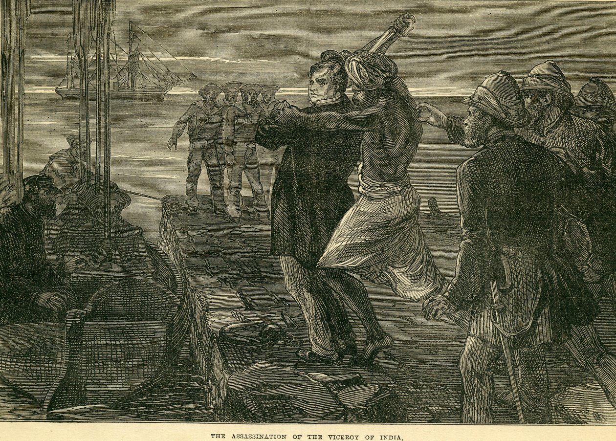 Die Ermordung des Vizekönigs von Indien von English School